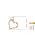 thumbnail image 5 of Angara Natural Diamond Heart Pendant Necklace in 14K Rose Gold for Women – April Birthstone Jewelry | Heart Shaped Diamond Pendant Necklace, 5 of 10