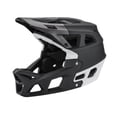 thumbnail image 4 of Casco de bicicleta Casco integral para patineta Bicicleta de carretera Deportes Negro Blanco L, 4 of 8