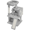thumbnail image 2 of Yaheetech 36'' H Cat Tree Tower House with Double Condos Scratching Posts Sisal Rope Furry Ball for Cats and Kittens, Light Gray, 2 of 12
