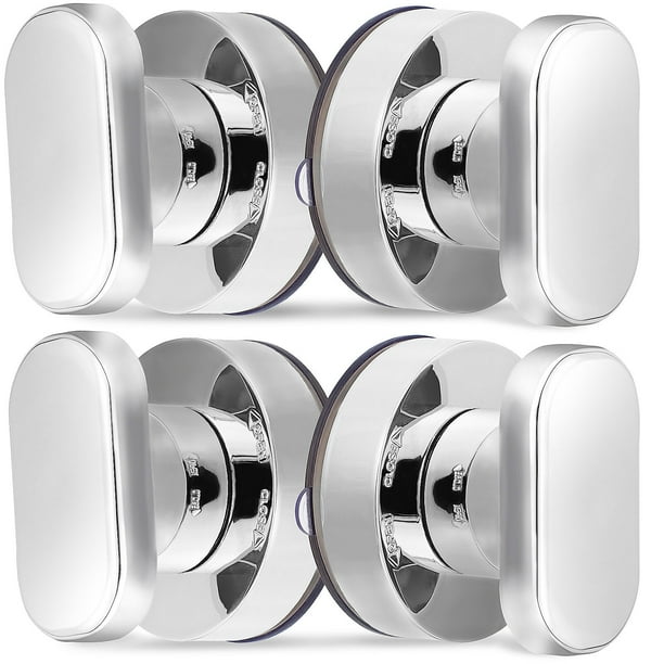 ColoMX Manija de puertas de taza de succión de 4 piezas manijas de la puerta de la puerta de plástico