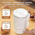 thumbnail image 3 of Travel Foldable Electric Kettle,Portable Tea Coffee Kettle , Stainless Steel Hot Mini Water Boiler US Plug,1 x travel electric kettle, 3 of 9