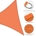 thumbnail image 6 of Yescom 11 Ft 97% UV Block Triangle Sun Shade Sail Canopy Outdoor Patio Garden Lawn, 6 of 12