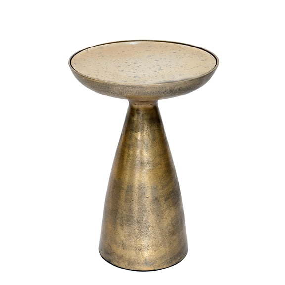 Hourglass Antiuqe Brass Side Table