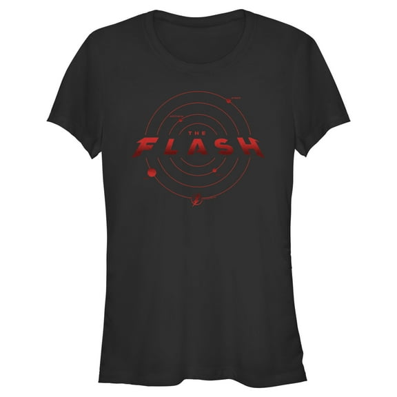 Junior's The Flash Multiverse Logo Graphic Tee Black 2X Large