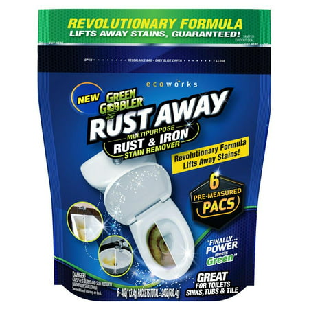 Green Gobbler Rust Away | Multipurpose Rust & Iron Stain Remover | Rust Removal | Iron Stain Removal | Toilet Stain (Best Rust Stain Removal From Bathtub)