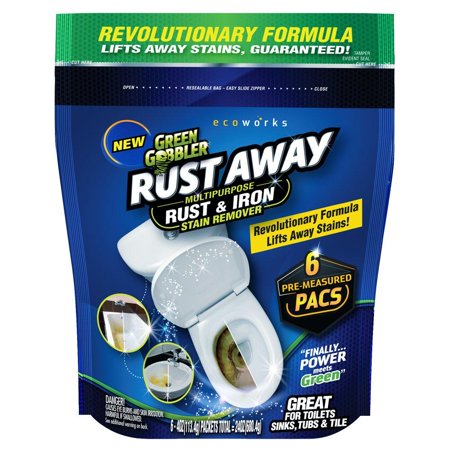 Stain Removal Kit Green Gobbler Rust Away | Multipurpose Rust & Iron Stain Remover | Rust Removal | Iron Stain Removal | Toilet Stain Remover ()