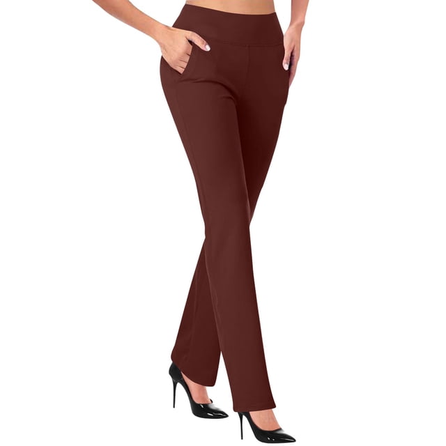 QIPOPIQ Pantalon Extensible Premium pour Femmes - Leggings Habillés avec Effet Liftant
