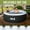 Black, variant on CO-Z 4 Person 6ft Inflatable Hot Tub Pool with Energy Efficient Spa Cover, Massage Jets and All Accessories Teal