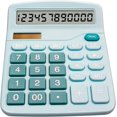 thumbnail image 1 of LAICAIW Calculator,Financial Calculator Extra Large LCD Display 12-Digit Big Number Desktop Calculator,Battery & Solar Powered for Business Office Home School Desk Use (Blue), 150X120X36MM, 1 of 7