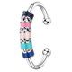 thumbnail image 4 of Anillo de ansiedad con cuentas de colores para aliviar el estrés, ajustable, abierto, colorido, giratorio, para mujeres y hombres, 4 of 10
