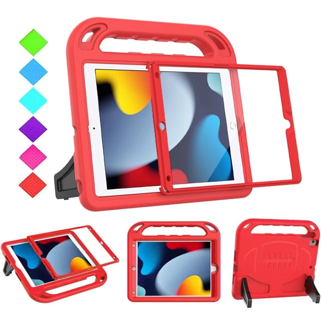 Funda BMOUO Kids para iPad 10.2 2021/2020/2019 con pantalla roja