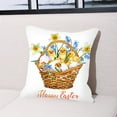 thumbnail image 4 of Biplut Easter Pillowcase Exquisite Pattern Washable Non-Fading Wear Resistant Lint Free Soft Cartoon Printing Rabbit Egg Pillowcase Decoration Home Supplies (Type D), 4 of 13