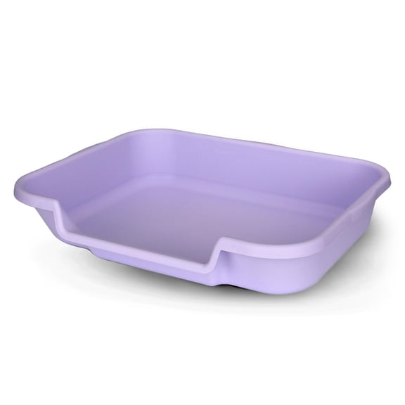 KittyGoHere Senior Cat Litter Box, Large Litter Pan, Storybook Lavender
