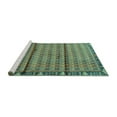 thumbnail image 2 of Ahgly Company Machine Washable Indoor Square Persian Turquoise Blue Traditional Area Rugs, 4' Square, 2 of 4