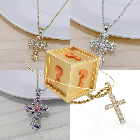 Christmas Mystery Necklace Blind Box 4 Styles 25 Chance Each Random Gift（christmas decorations）