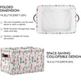 thumbnail image 3 of GZHJMY Storage Basket Christmas Gnomes Foldable Canvas Laundry Baskets Bin Waterproof Inner Layer with Sturdy Handles for Toy Nursery Blanket Clothes 2 Pack, 3 of 7