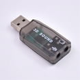 thumbnail image 2 of USB Sound Card External Sound Card USB to 3.5Mm Stereo Audio Adapter for Win 7 8 Android Speaker Lap, 2 of 5