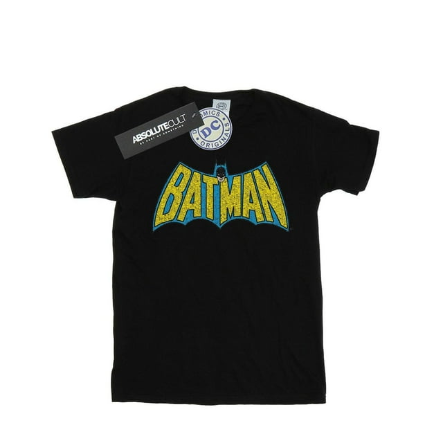 DC Comics T-Shirt pour Hommes Batman à Logo Craquelé