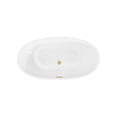 thumbnail image 6 of Elegant Kitchen & Bath BT10354GW-BGD 59 in. Soaking Bathtub, Glossy White with Brushed Gold Trim, 6 of 8