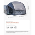 thumbnail image 3 of VEVOR SUV Tent for Camping, 8FT L x 8FT W, Waterproof PU2000mm Spacious Double Layer Design for 5-8 Person, SUV Camping Tent with Mesh Windows, Includes Rainfly & Storage Bag, for Outdoor Activities, 3 of 9