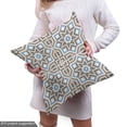 thumbnail image 5 of Abstract Fabric by the Yard, Demonstration of Continued Star Motifs Art Deco Inspired Elements Print, Upholstery Fabric for Dining Chairs Home Decor Accents, Taupe and Pale Blue by Ambesonne, 5 of 5