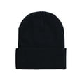 thumbnail image 5 of Qcmgmg Classic Knit Cuff Beanie Hat Unisex Skull Cap Soft Comfortable Warm Winter Hat for Men and Women Blue, 5 of 8