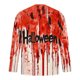 thumbnail image 4 of Amzcrzy - Sudadera Para Hombre, Estilo Casual, Cuello Redondo, Manga Larga, Para Halloween, Con Estampado De Moda, Color Rojo, 5Xl, 4 of 5