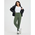 thumbnail image 7 of Baleaf Women's Fleece Lined Pants Thermal Warm High Waisted Winter Joggers Hiking Exercise Active Workout Sweatpants with Pockets Army Green XL, 7 of 7