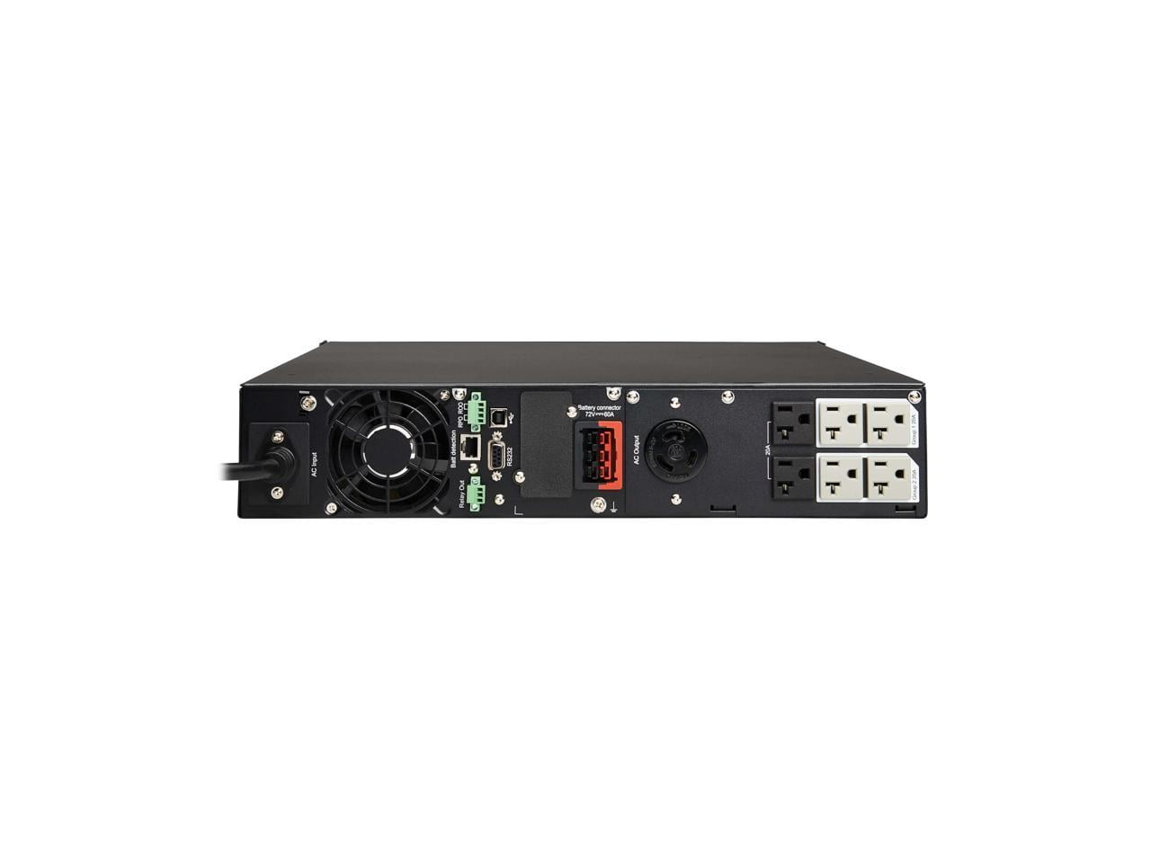 Tripp Lite UPS Smart 2200VA 1920W Rackmount AVR 120V Pure Sign Wave USB DB9 SNMP 2URM (SMART2200RMXL2U)