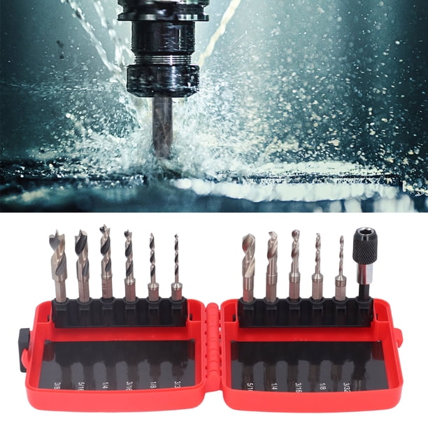 Taladro 6 Piezas Broca De 3 Puntos Perforación Con Punta Brad 5 Piezas Broca Rechoncha Hex Vástago De 1/4 Pulg. Varilla HSS