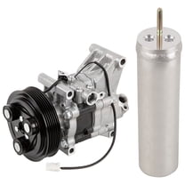 AC Compressor w/ A/C Drier For Mazda 2 Mazda2 2011 2012 - BuyAutoParts