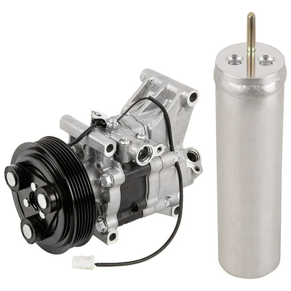 AC Compressor w/ A/C Drier For Mazda 2 Mazda2 2011 2012 - BuyAutoParts