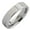Polished, variant on Flat Pipe Cut Unisex 5mm White Tungsten Carbide Wedding Ring Mirror Polished Band