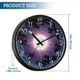 thumbnail image 3 of Voice Activated Clock with Glow Light 12 Inch Large Silent Wall Clock Battery Operated for Home Decor Solar Vortex, 3 of 8