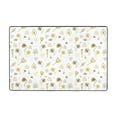 thumbnail image 1 of XMXT Non-Slip Area Rug, Cartoon Bee Dandelion Polyester Rugs for Living Room, 72 x 48 inches, 1 of 9
