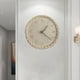 thumbnail image 2 of Reloj de pared silencioso de mimbre de 10,63 pulgadas, redondo, hecho a mano, estilo bohemio, para decoración del hogar. Inglés Digital, 2 of 6
