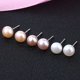 thumbnail image 2 of Pendientes de perlas de agua dulce naturales de plata S925, pendientes de perlas compactas de moda, pendientes de perlas de agua dulce, estilo versátil, 2 of 5