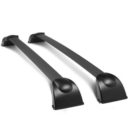6 Pair Ski Carrier - For 2007 to 2012 Mazda CX -7 Pair OE Style Aluminum Roof Rail Cross Bar Baggage Carrier