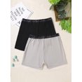 thumbnail image 2 of Men's Letter Print Woven Tape Pants (2 Pieces Set), 2 of 5