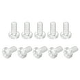 thumbnail image 1 of Unique Bargains M6x12mm Plastic Phillips Bolts PC Pan Head Machine Screws Transparent 50 Pack, 1 of 5