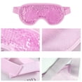 thumbnail image 3 of Eye Patch PVC Fabric Blindfold patch eye patch Hot Cold Compress Eyepatch Elastic Sleeping Eye Protection, Light Red, 3 of 7
