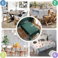 thumbnail image 4 of Rectangle Table Clothes ChristmasTree Winter Snowflake Table Cloth,Modern Foldable Table Cloths for Picnic Party Halloween Fall Thanksgiving Christmas, 4 of 5