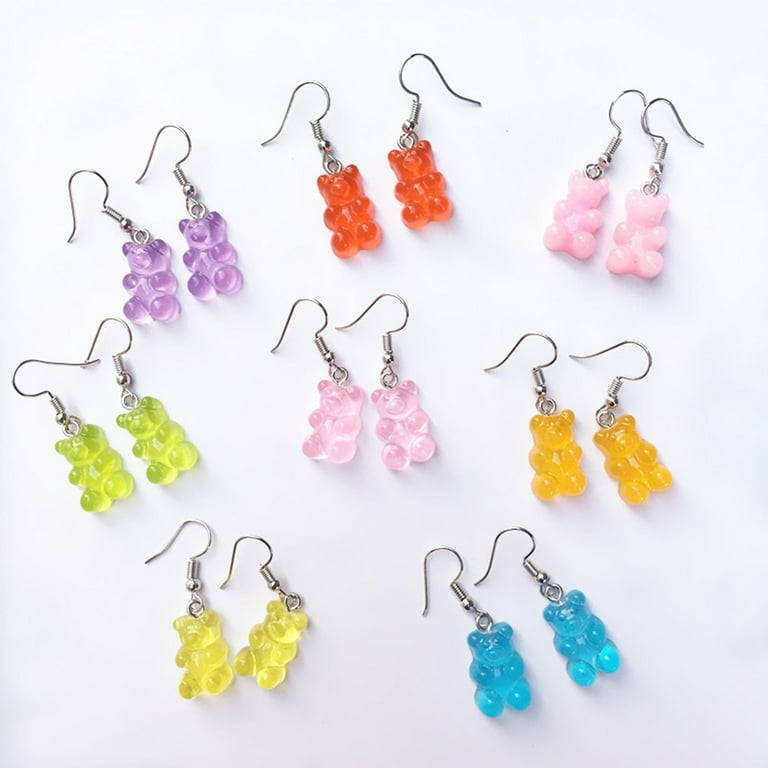 Gummy bear resin earrings outlet