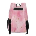 thumbnail image 3 of PVC Transparent Backpacks Clear Backpack for Travel and Outings Pink Background with Hearts, 3 of 7