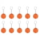 thumbnail image 1 of 10X Cadena de Enlace de Bola en Forma de Baloncesto de Estres Deportivo Naranja Negro, 1 of 1