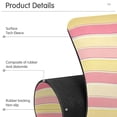 thumbnail image 4 of Yayeee Faucet Mat for Kitchen Sink 30" Diatomite Long Splash Guard Pad, Pink and Yellow Striped Pattern, 2 Pack, 4 of 7