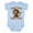 AE-Light Blue, variant on Messy Hair Don't Care Monkey Graphic Cute Fun Boys or Girls Baby Bodysuit