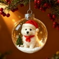 thumbnail image 4 of Summercome 2025 Animals Cute Puppy Collection Crystal Glass Ornament - Personalized Christmas Cats Ornaments, Handcrafted Animals Christmas Tree Ornaments, Clear Plastic Xmas Balls, 4 of 6