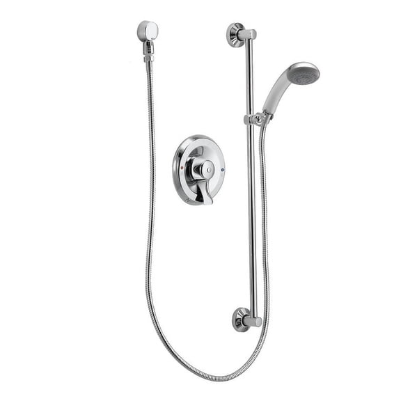 Moen 8346 Commercial Shower System Posi-Temp Pressure Balance 2.5 GPM Hand Shower, Chrome