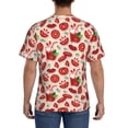 thumbnail image 3 of Bixox Men's Tomatoes Printed Short Sleeve Skinny Athletic T-Shirt, 3 of 6